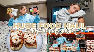 CHATTY VLOG huge food haul cook with me  life update venting session [upl. by Anselma35]