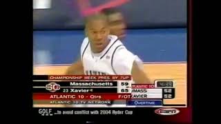 Xavier Basketball 2002 Atlantic 10 Tournament Highlights SportsCenter Clips [upl. by Elohc50]