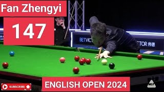 Fan Zhengyi 147 in English Open 2024 [upl. by Neellok]