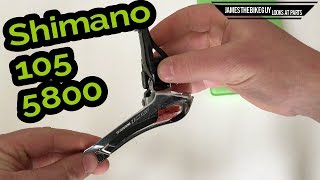 Shimano 105 Front Derailleur Unboxing and Weight 5800 2x11 Brazedon [upl. by Anayad]