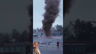 Watching Two Tornado at the same Town tornado fire tornadodamage newshorts [upl. by Adnohsor]