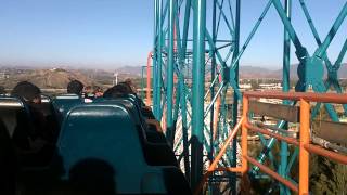 First person view of the Goliath roller coaster at Six Flags Magic Mountain in Valencia California [upl. by Slayton365]