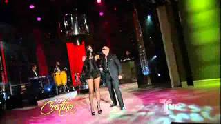 natalia jimenez feat pitbullpresentacion En ¡Pa´lante con Cristina [upl. by Dlaner]