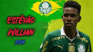 Estêvão Willian  Goals and Highlights Palmeiras 2024  HD [upl. by Idden]