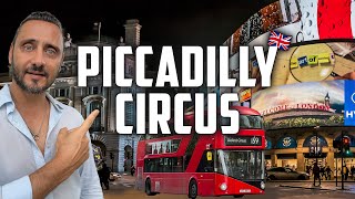 Piccadilly Circus London Ultimate Travel Guide Vlog 2024 [upl. by Haimorej805]