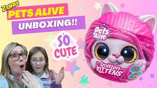 Unboxing Pets Alive Smitten Kittens [upl. by Theall]