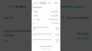 Today My mutual fund portfolio youtubeshorts shorts mutualfundsahihai [upl. by Anytsirk28]