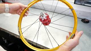 Come costruire la ruota di una bicicletta in POCHI minuti  METODO SEMPLICE [upl. by Sheehan]