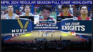 2024 MPBL REGULAR SEASON  Nueva Ecija vs San Juan  Full game highlights  July 05 2024 [upl. by Ennasil939]