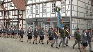 Großer Festumzug beim Schützenfest 2024 in Gifhorn Marktplatz [upl. by Charbonnier53]