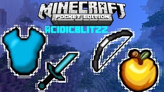 Minecraft PE Texture Pack 1109 Full Review OFFICIAL ACIDICBLITZZ TEXTURE PACK [upl. by Atilahs]