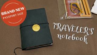 New Travelers Notebook Passport Size  Blue [upl. by Linzy]