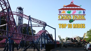 Top 10 Rides at Oaks Amusement Park [upl. by Nosremaj]