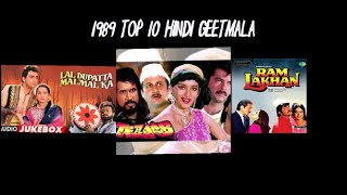 The 1989 Binaca Geetmala TOP 10 Revealed What Were the Most Popular Bollywood Songs of the 90s [upl. by Rudwik]