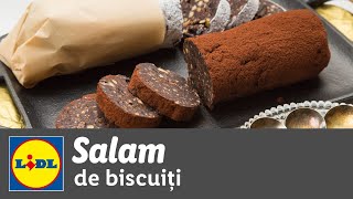 Salam de biscuiti • reteta Bucataria Lidl [upl. by Rayle]