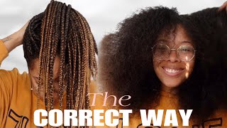 How To REMOVE Box Braids The SafeCorrect Way DETAILED [upl. by Carmen]