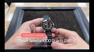 Tissot Seastar1000 Quartz GMT T120 852 17 051 00 [upl. by Kato]