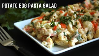 Healthy Pasta Salad Without Mayo  How To Make Potato Pasta Salad  shorts [upl. by Alfeus]