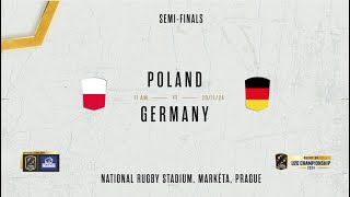 POLAND vs GERMANY  RUGBY EUROPE U20 CHAMPIONSHIP 2024 [upl. by Adnat]