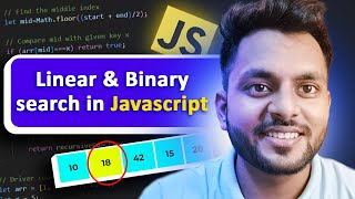 Linear amp Binary Search in JavaScript [upl. by Marc]