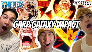 GARP GALAXY IMPACT PEAK  ONE PIECE EPISODE 1114 REACTION [upl. by Sapphira]