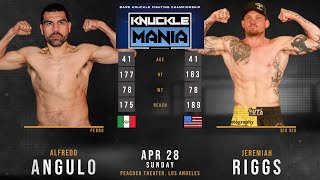 ALFREDO ANGULO vs JEREMIAH RIGGS Full Fight BKFC [upl. by Portia]