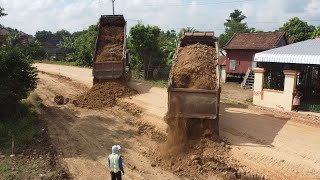 The Greatness Dozer Several 25ton trucks have been on missions in rural villages [upl. by Notsek897]