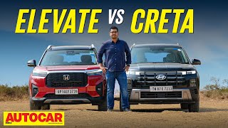 Hyundai Creta vs Honda Elevate  Which is the midsize SUV for you  Comparison  autocarindia1 [upl. by Ennovahs151]