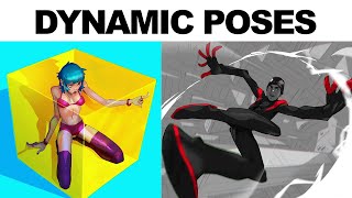 HOW TO DRAW DYNAMIC POSES Drawing action amp Foreshortening [upl. by Atnod]