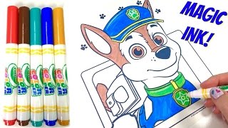 Paw Patrol Chase Crayola Color Wonder Magic [upl. by Yelnet280]