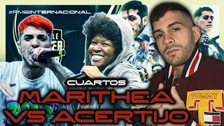 CUARTOS  MARITHEA VS ACERTIJO 🤯 FMS INTERNACIONAL HISTÓRICA  MARITHEA LA REINA DE LAS RESPUESTAS [upl. by Mainis106]