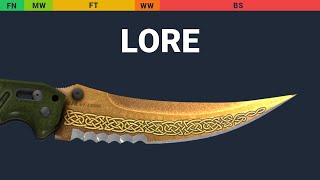 Flip Knife Lore  Skin Float And Wear Preview [upl. by Ifar]