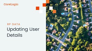 Updating User Details in RP Data [upl. by Nnylakcaj876]
