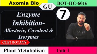 Enzyme inhibitionAllosteric Covalent amp Isozymes Plant Metabolism CUET  Bsc Botany Axomia Bio [upl. by Alekal]