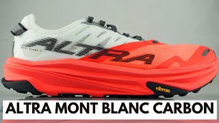 BEST Zero Drop Shoe  Altra Mont Blanc Carbon FULL Review [upl. by Laurinda]