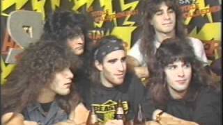 Metal Hammer 1986 Party feat Iron Maiden Anthrax Thin Lizzy etc 67 of 100 Interview Series [upl. by Mickelson]