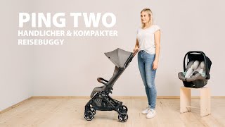 Handlicher amp kompakter Reisebuggy Ping Two von ABC Design Kollektion 2022 [upl. by Annovoj]