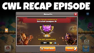 JUNE CWL RECAP HYDRA ATTACKS  Clash of Clans [upl. by Ayikaz766]