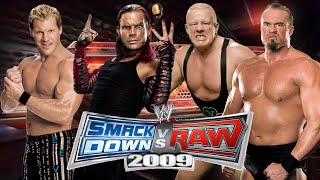 WWE SmackDown vs Raw 2009  Chris Jericho Road to WrestleMania  JerichoHardy vs FinlaySnitsky [upl. by Atiuqram367]