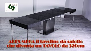 Ares Mega tavolino trasformabile in tavolo da pranzo da 320 cm [upl. by Melinde490]