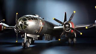 B29 Superfortress  Academy 172  Aircraft Model [upl. by Ecidnarb152]