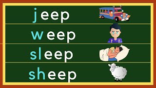 LEARN TO READ LONG Ee WORDS Enriching Childs Reading amp Vocabulary Skills  Phonics [upl. by Knitter]