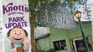 Knotts Berry Farm  Park Update  Ride Closures  Scary Farm  August 2023 [upl. by Sapienza]