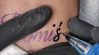 Script Tattoo in Real time [upl. by Welker]