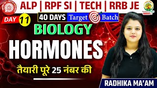 Hormones in Human Body  Railway Bharti 2024  40 Days Target Batch  Biology by Radhika Mam [upl. by Neelrahc559]