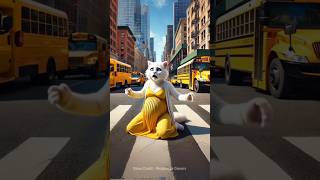 Pregnant Mother sitting in the middle of the road🙀 viral cat trending short [upl. by Nytsirt252]