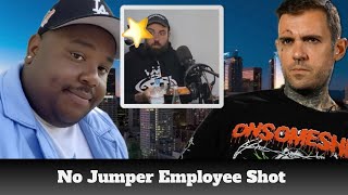 No Jumper’s Adam22 Trying To Cover Up Employee Dejon Being Shot 🏀😧 [upl. by Nosna]