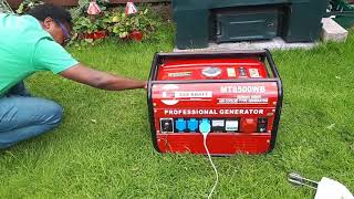 Selling a Sab Kraft MT8500WB Petrol Professional Generator [upl. by Eelatsyrc]