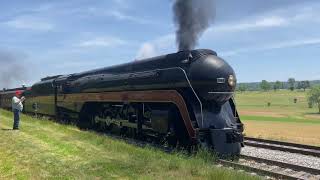 The Queen of Steam NampW 611 Steam Locomotive at Strasburg Rail Road [upl. by Lesslie]