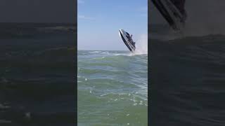 Seadoo Jet Boat Wave Jumping [upl. by Anaehr]